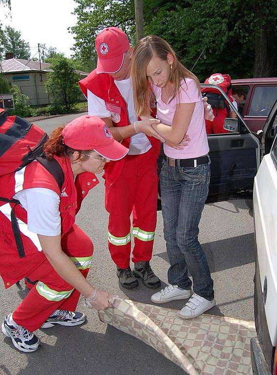 V Karviné v sobotu cvičili záchranáři z Českého červeného kříže