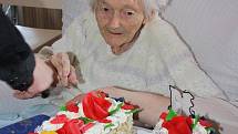 Paní Hermína Moldrzyková z Orlové oslavila ve čtvrtek své 104. narozeniny. Je nejstarší obyvatelkou města