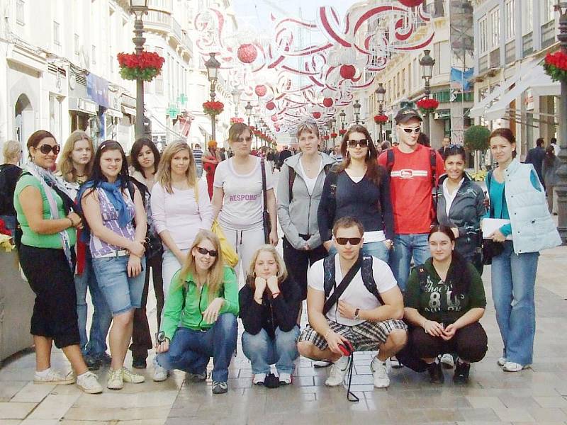 Studenti získávali zkušenosti i ve španělské Malaze.
