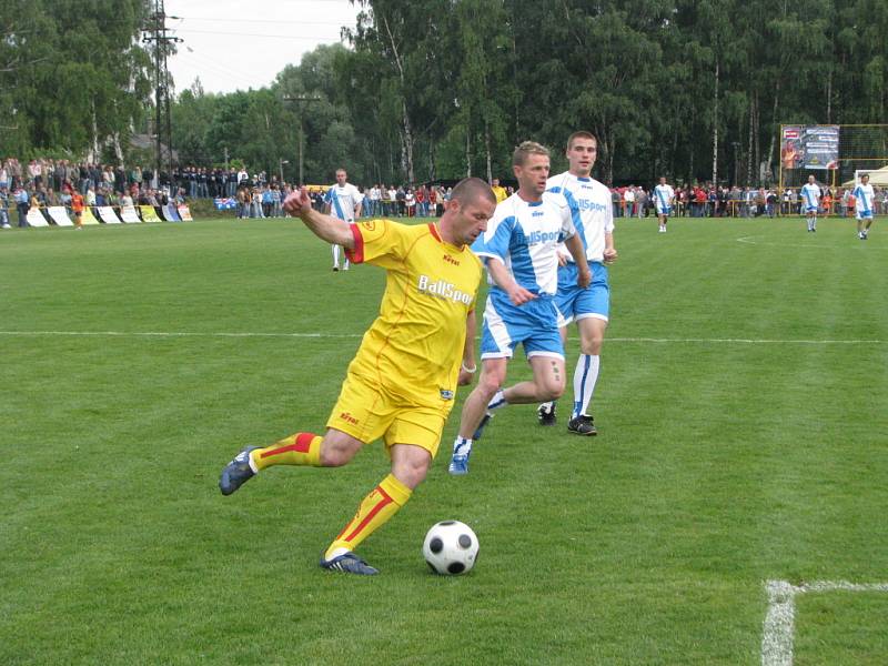 Fotbalová exhibice v Petřvaldu