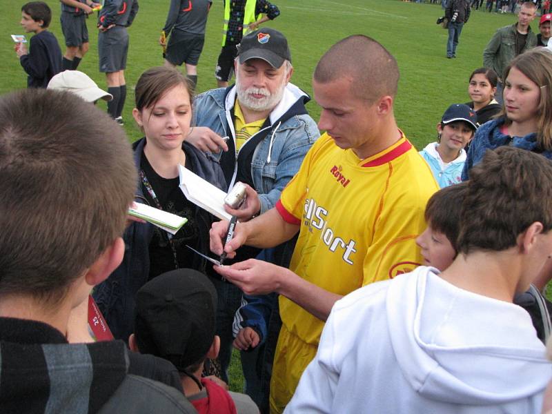 Fotbalová exhibice v Petřvaldu