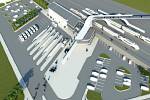 Vizualizace nového vlakového nádraží v Havířově