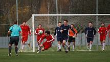 Zápas krajského přeboru Dětmarovice (v modrém) - Frýdlant n. O. skončil 2:0 pro domácí.