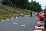 Sobotní tréninkové jízdy před závody silničních motocyklů v na Těrlickém okruhu o Havířovský zlatý kahanec.