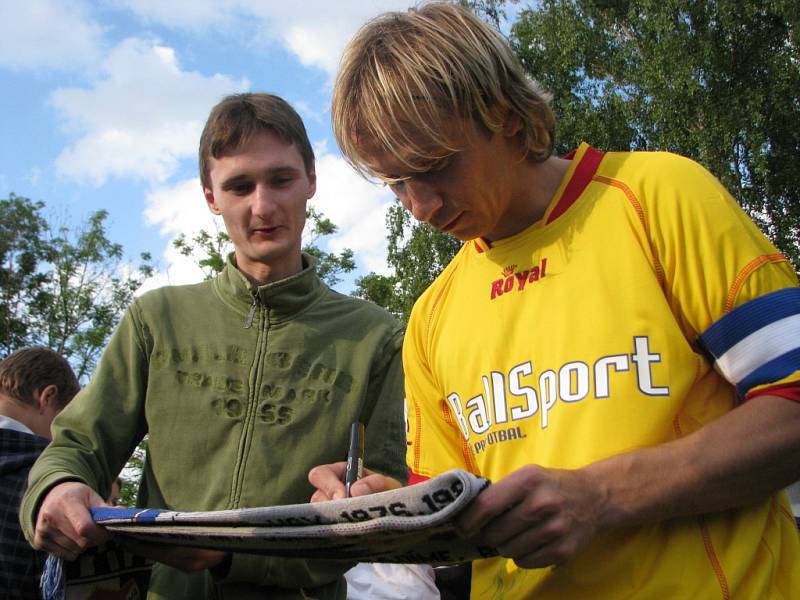 Fotbalová exhibice v Petřvaldě