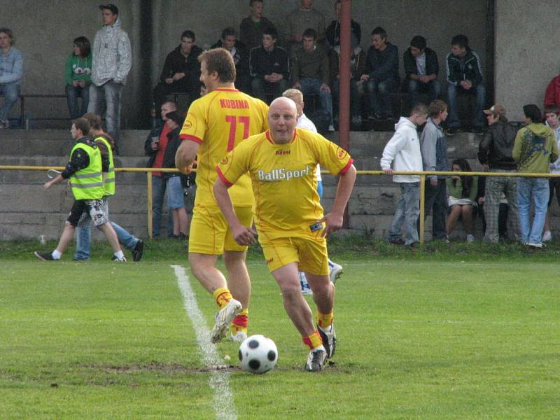 Fotbalová exhibice v Petřvaldě