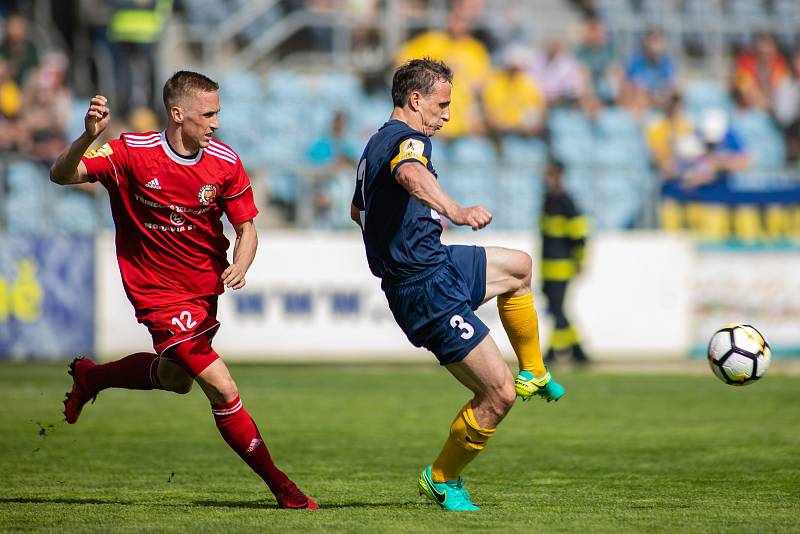 Zápas 22. kola Fortuna národní ligy mezi SFC Opava a FK Fotbal Třinec.