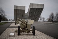 Téměř hotová rekonstrukce Národního památníku II. světové války, 11. dubna 2023, Hrabyně, Opavsko.