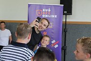 Exyoutuber Jirka Král a Avast školí děti o bezpečnosti na internetu. Foto: Deník/Markéta Stošková