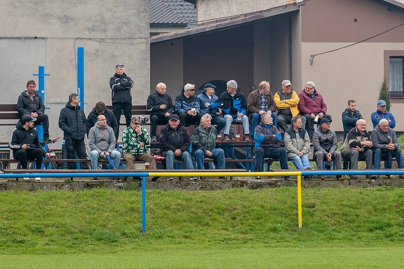 Zápas 19. kola fotbalové I.A třídy, skupiny A, Mokré Lazce - Kravaře 0:2.