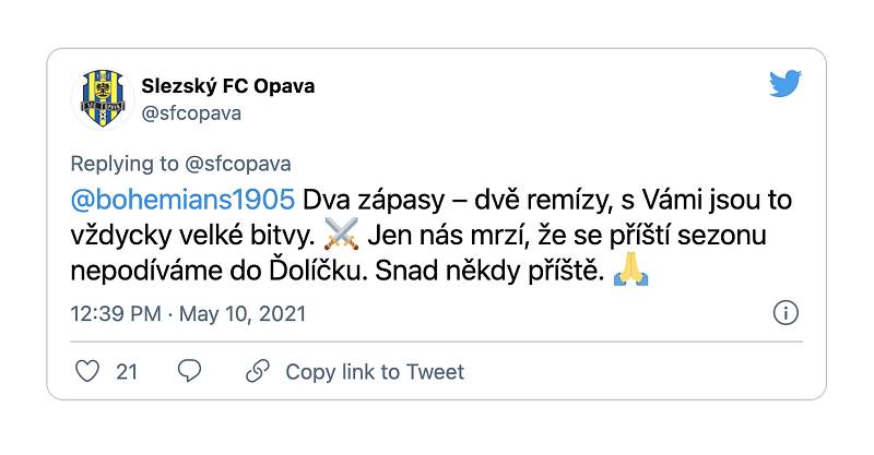 Fotbalová Opava se svým soupeři stylově rozloučila
