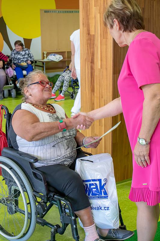 Závod do vrchu na invalidních vozících s názvem ECCE HOMO Hrabyně.