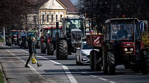 Opavští zemědělci se připojili k mezinárodnímu protestu zemědělců, 20. března 2024, Opava.