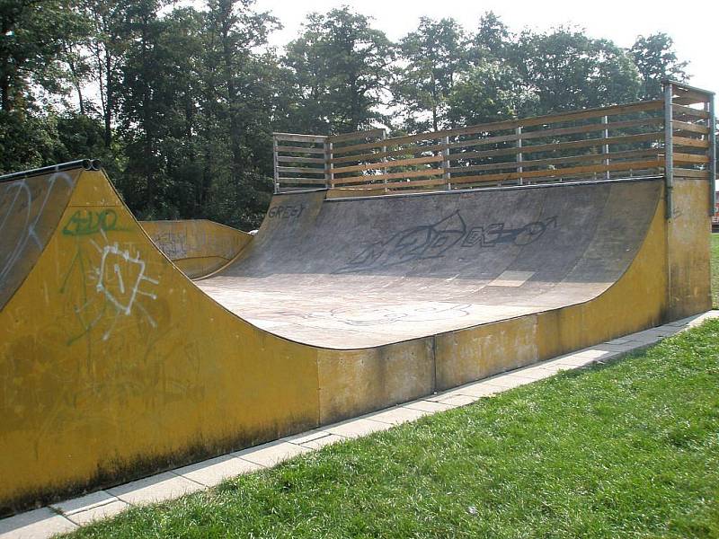 Skatepark v Městských sadech.