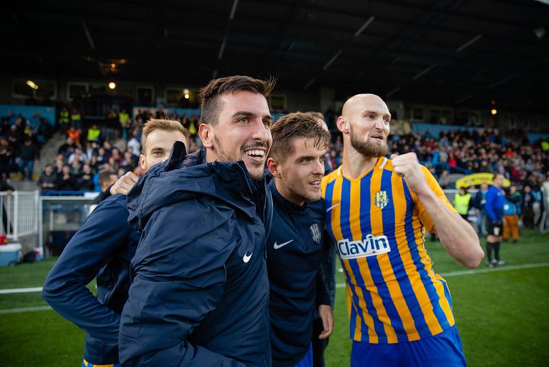 Zápas 15. kola fotbalové FORTUNA:LIGY mezi SFC Opava a FC Baník Ostrava.