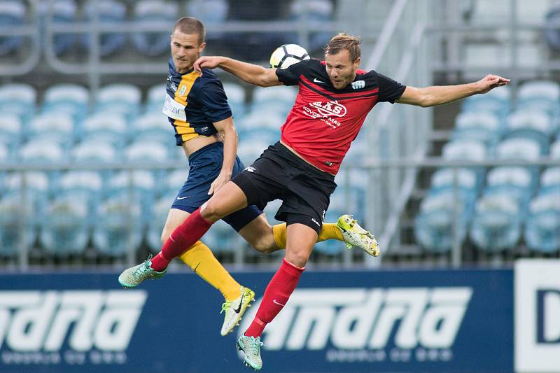 Zápas 5. kola Fortuna národní ligy SFC Opava - FC MAS Táborsko 22. srpna 2017 v Opavě.