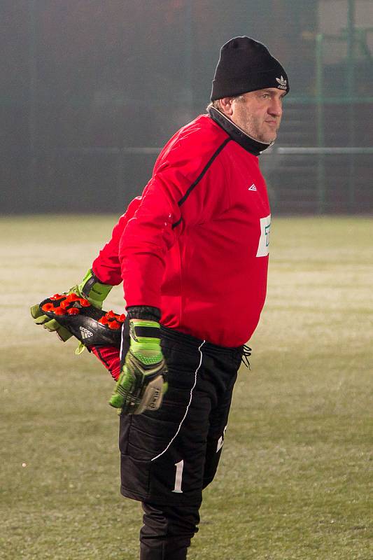 Vánoční utkání SFC - stará garda Slezského FC vs. výběr mládežnických trenérů klubu.