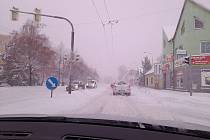 Sněhová kalamita na Opavsku, 16. prosince 2022, Opava.