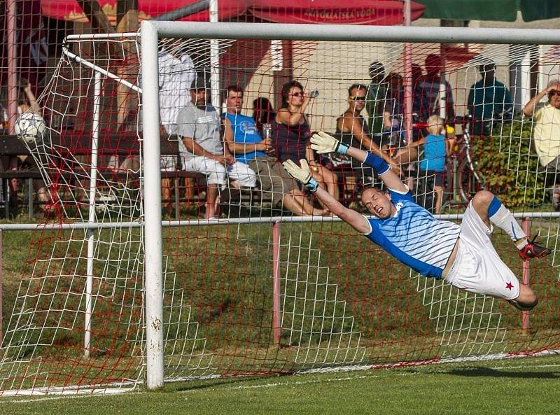 Dalibor Fišer v brance Slavie.