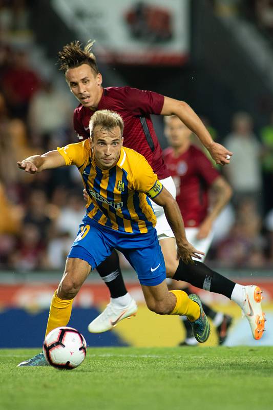 Zápas 1. kola FORTUNA:LIGY mezi AC Sparta Praha a SFC Opava 21. července 2018 v Generali areně v Praze. Nemanja Kuzmanovič - o.