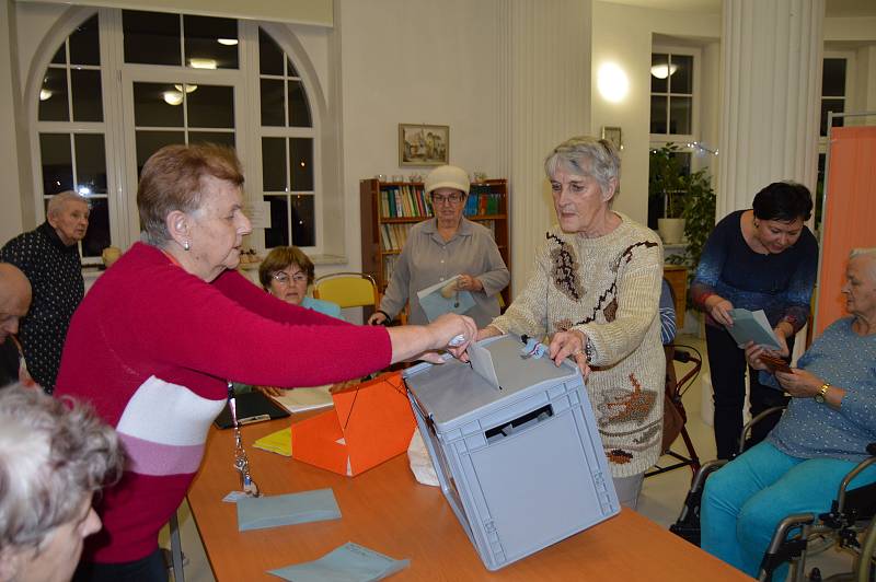 Prezidentské volby 2018 ve Vile Vančurova v Opavě.