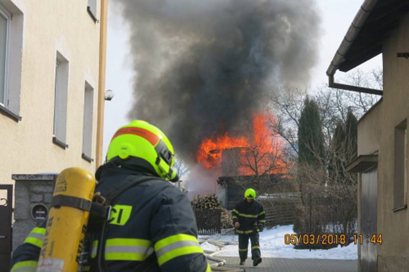 V Háji ve Slezsku vzplála stodola.