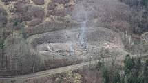 První sklad ve Vrběticích vybuchl během října 2014, další explodoval v prosinci téhož roku.