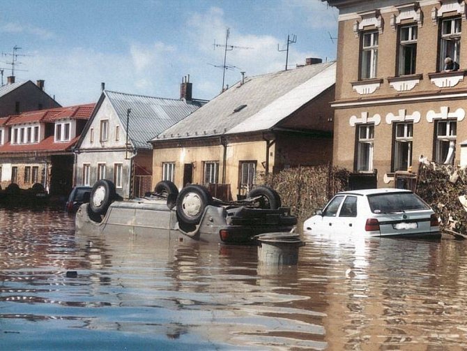 Povodně v roce 1997 v Opavě.