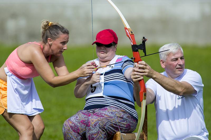 Sportovní hry tělesně postižených v Hrabyni.