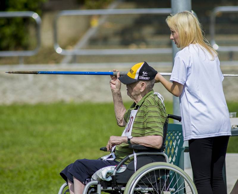 Sportovní hry tělesně postižených v Hrabyni.