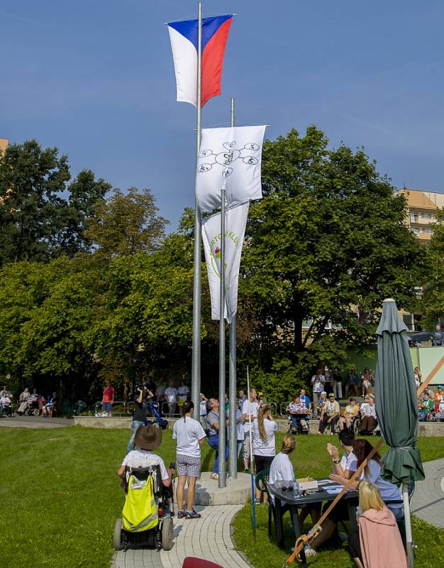 Sportovní hry tělesně postižených v Hrabyni.