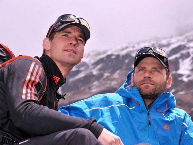 Horolezci Tomáš Petreček (vlevo) a Libor Uher.