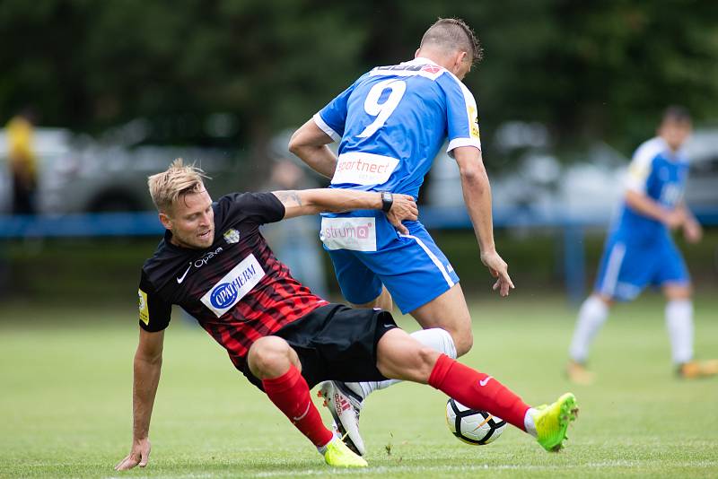 Přípravný zápas SFC Opava - MFK Vítkovice 23. června 2018. Tomáš Čelůstka - o.