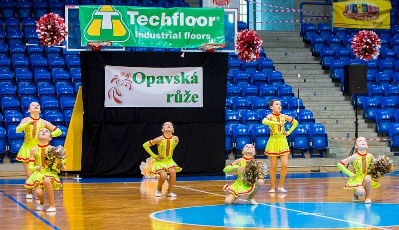 Mezinárodní soutěž mažoretek Opavská růže 2017 v opavské víceúčelové hale.