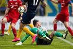 Zápas 22. kola Fortuna národní ligy mezi SFC Opava a FK Fotbal Třinec.