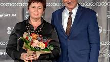 Oceněná zdravotní sestra Hana Komárková v kategorii paliativní a hospicová péče ze Slezské nemocnice Opava.