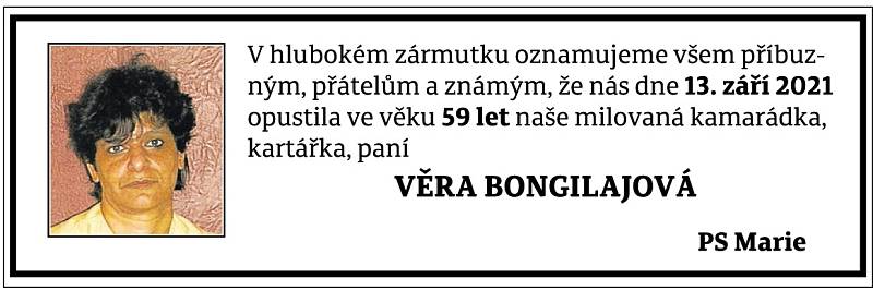 Věra Bongilajová.