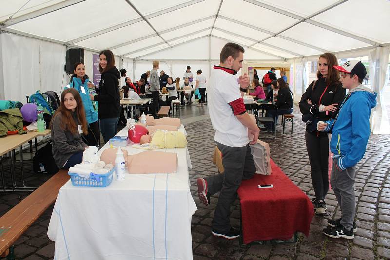 Dny prevence na opavském Horním náměstí zorganizovala Fakulta veřejných politik Slezské univerzity v Opavě ve spolupráci s městem Opava.