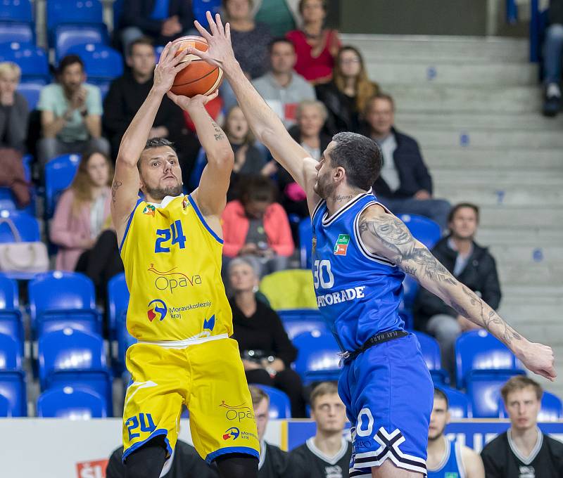 BK Opava - USK Praha, 6. kolo basketbalové Kooperativa NBL, 30. října 2019.