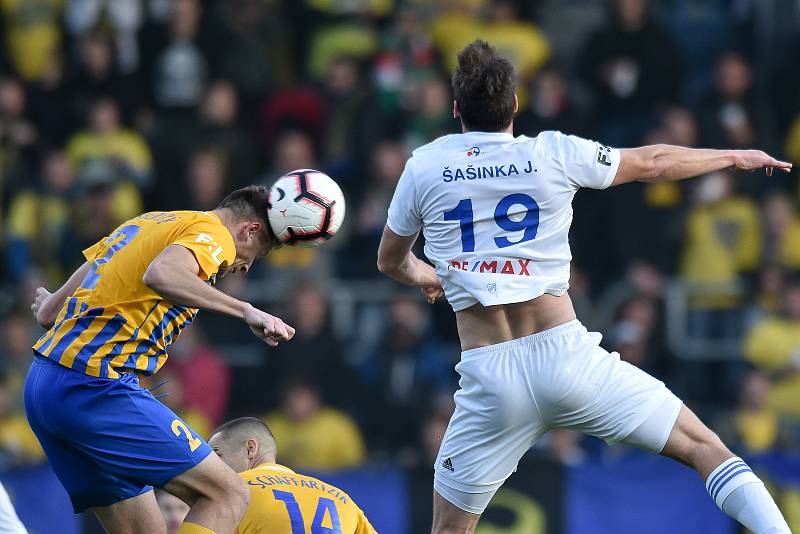 Utkání 15. kola první fotbalové ligy: SFC Opava - FC Baník Ostrava.