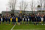 Pardubice - Zápas Fortuna národní ligy FK Pardubice - SFC Opava 8. dubna 2018. Fanoušci SFC Opava.