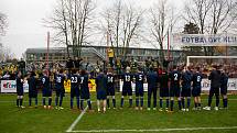 Pardubice - Zápas Fortuna národní ligy FK Pardubice - SFC Opava 8. dubna 2018. Fanoušci SFC Opava.