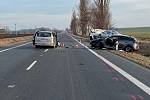 Nehoda mezi Opavou a Krnovem, únor 2023.