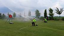 Jedna z soutěží v požárním sportu se uskutečnila v Chlebičově. Foto: Robert Kašný