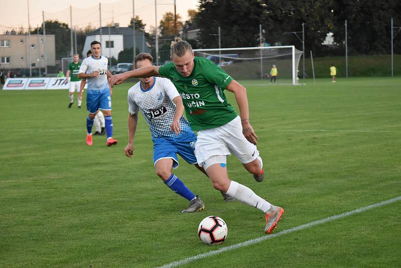 Fotbalisté Hlučína nestačili na Otrokovice. Foto: Štěpánka Czyžová