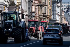 Opavští zemědělci se připojili k mezinárodnímu protestu zemědělců, 20. března 2024, Opava.