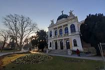 Historická výstavní budova Slezského zemského muzea. 18. března 2022, Opava.