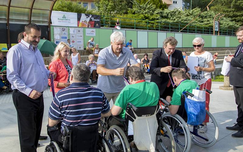 Sportovní hry tělesně postižených v Hrabyni.