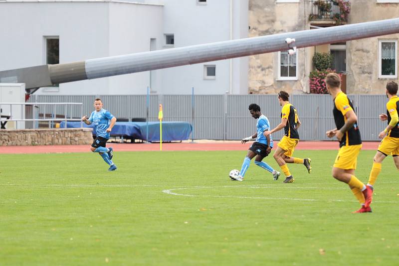 Fotbalisté 1. Znojmo prohráli v 9. kole MSFL na domácím hřišti s Hlučínem 1:5.