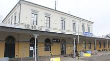Opravy západního nádraží finišují. 1. prosince 2022, Opava.
